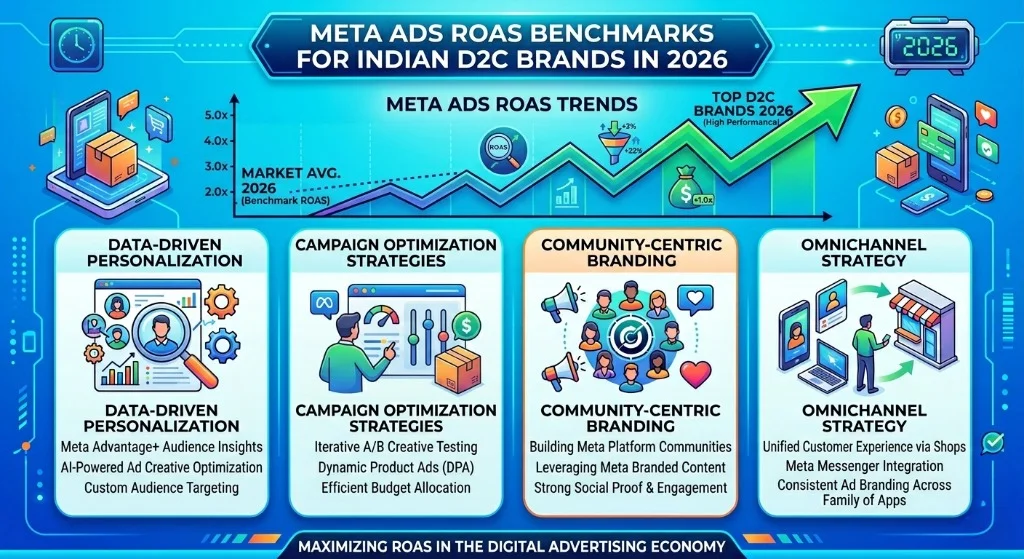 Meta Ads ROAS Benchmarks for Indian D2C Brands in 2026 (Data from 50+ Campaigns)