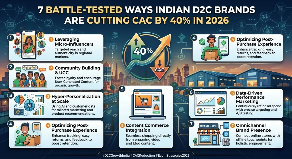 7 Battle-Tested Ways Indian D2C Brands Are Cutting CAC by 40% in 2026