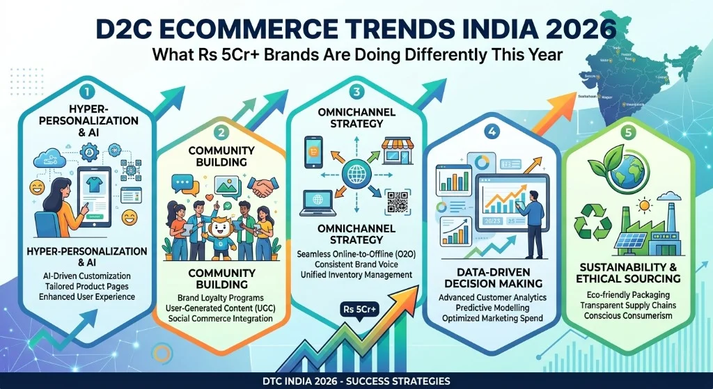 D2C Ecommerce Trends India 2026: What Rs 5Cr+ Brands Are Doing Differently This Year