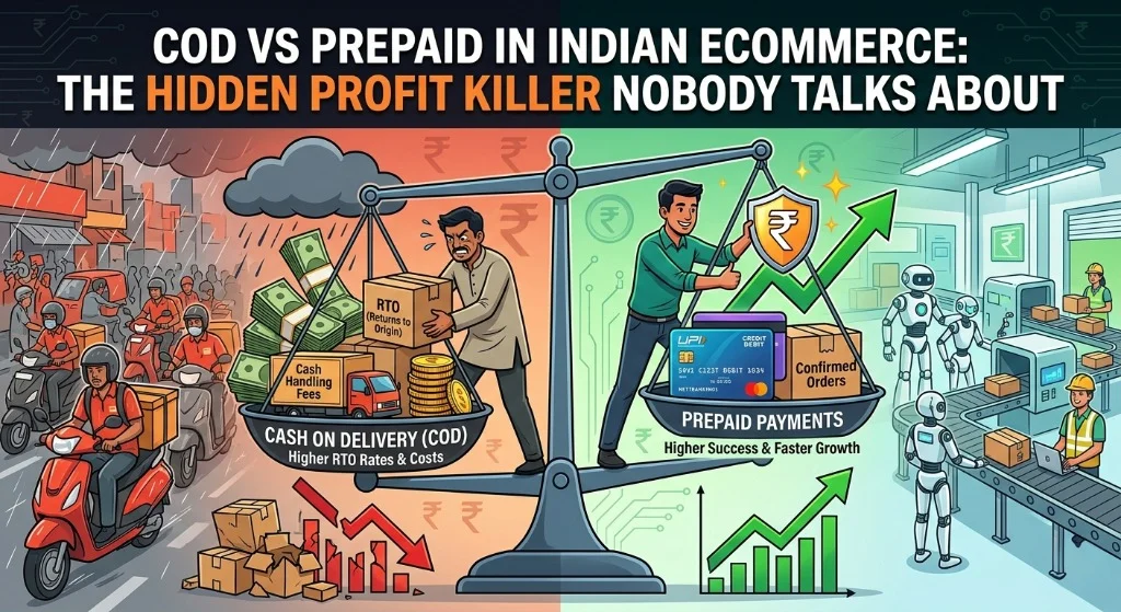 COD vs Prepaid in Indian Ecommerce: The Hidden Profit Killer Nobody Talks About (With Calculator)