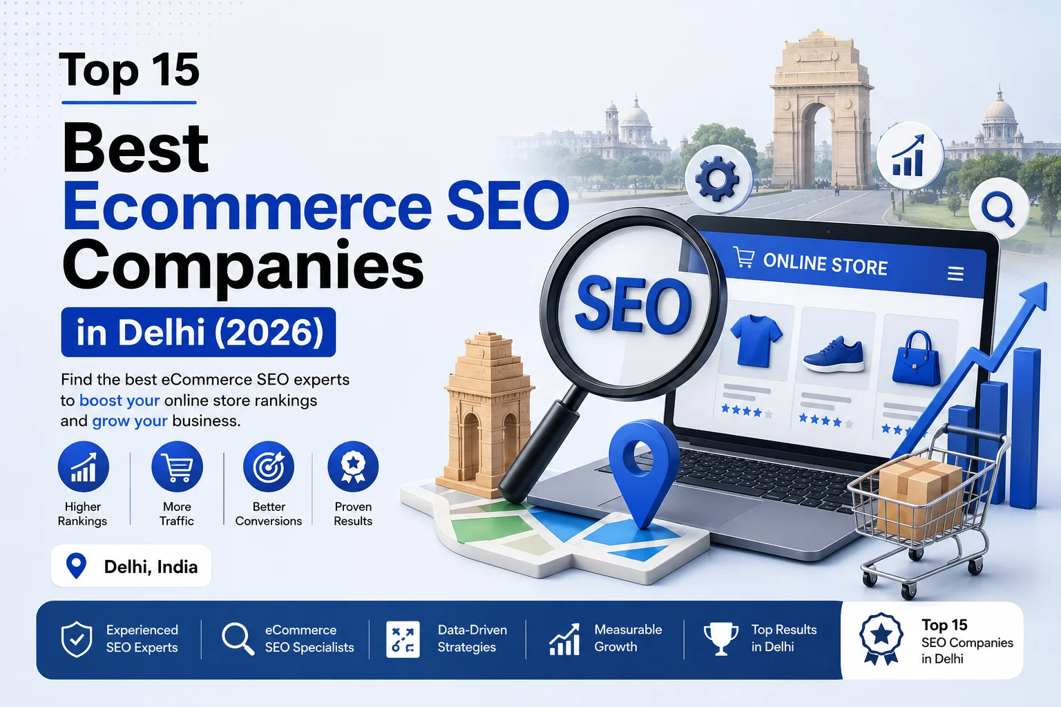 Top 15 Best Ecommerce SEO Companies in Delhi (2026)