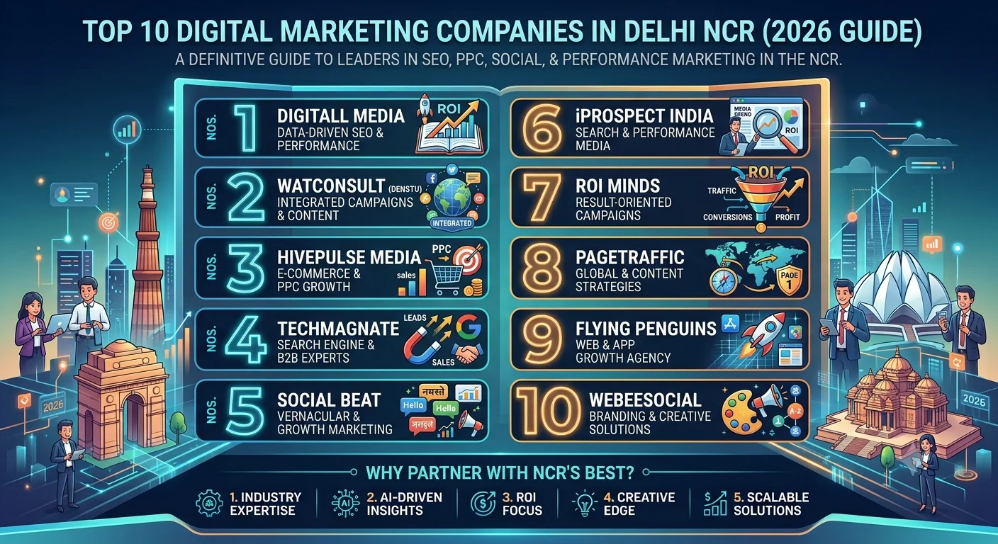Top 10 Digital Marketing Companies in Delhi NCR (2026 Guide)