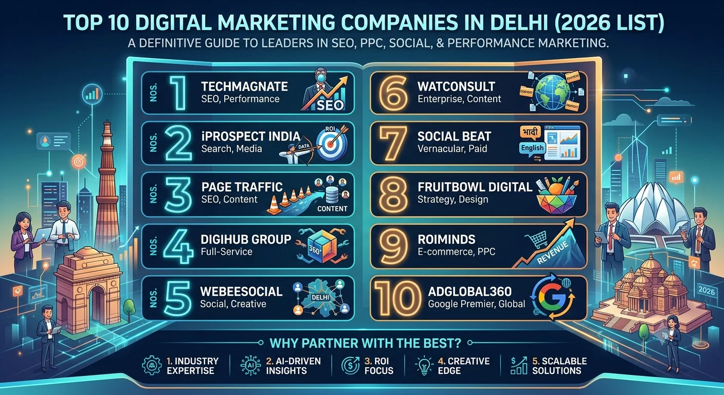 Top 10 Digital Marketing Companies in Delhi (2026 List)