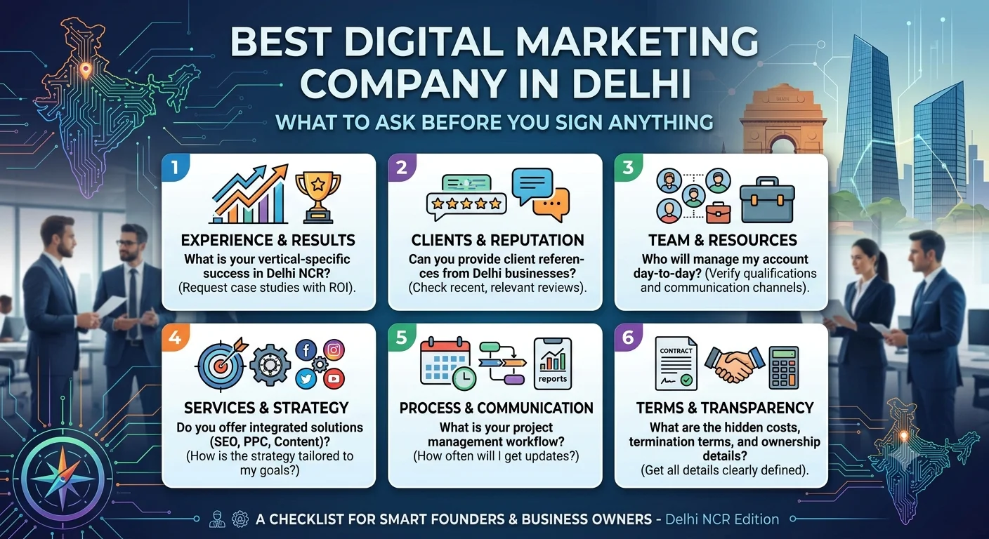 Best Digital Marketing Company in Delhi: What to Ask Before You Sign Anything