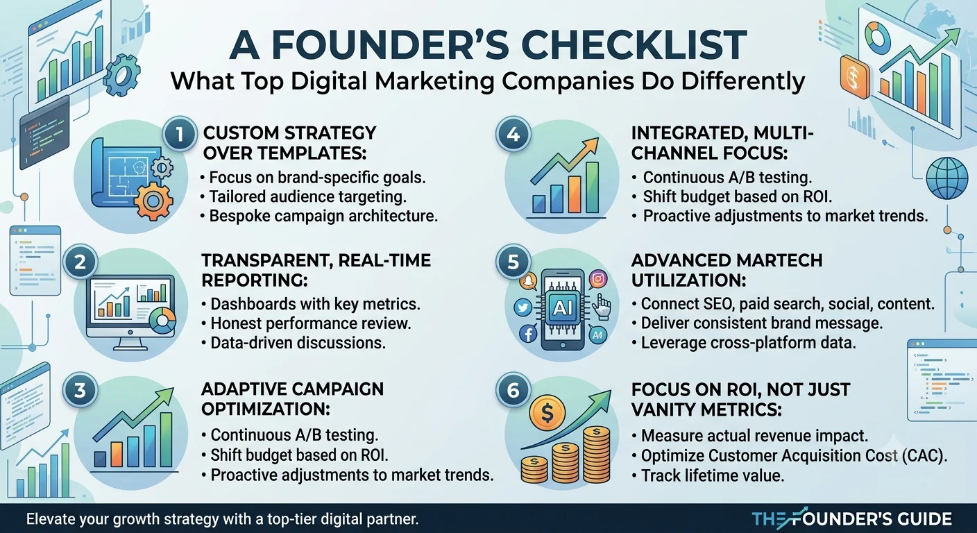 What Do the Best Digital Marketing Companies Do Differently? A Founder’s Checklist